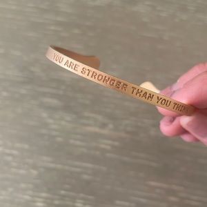 Rose gold bracelets mommy and me